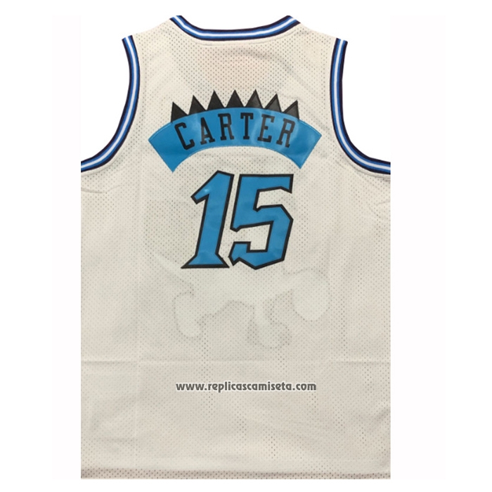 Camiseta Toronto Raptors Vince Carter NO 15 Mitchell & Ness 1998-99 Blanco3